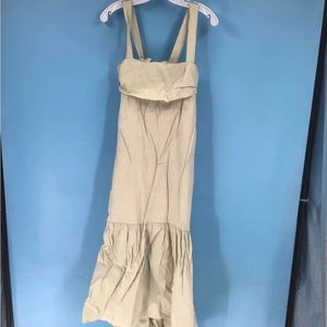 Theory dress nwt 395.00 large tan light herb with bow in back so cute